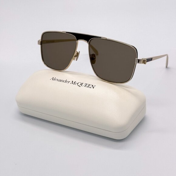 NEW AM0200S 002 ALEXANDER MCQUEEN SUNGLASSES AM0200S - Picture 2 of 14